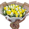 51 білий і жовтий тюльпан - маленьке зображення 1