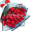 Букет з 25 червоних тюльпанів - маленьке зображення 1