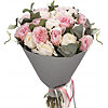 Букет піоноподібних троянд "Кольорові відблиски" - маленьке зображення 1
