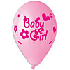 Latex balloons with "Baby Girl" pattern - small picture 3