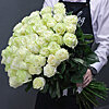 51 белая роза "Мондиаль" - меленькое изображение 1