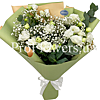 Bouquet with eustoma and eucalyptus "Surprise" - small picture 1