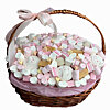 Basket with marshmallows "Pink clouds" - small picture 1