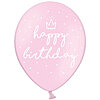 Шар "Happy Birthday Пастель розовый" - меленькое изображение 1