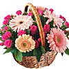 Flower basket "Crimson" - small picture 1