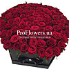101 червона троянда в коробці "Незабутньою!" - маленьке зображення 1