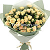 Букет кремовых кустовых роз "Шарм" - меленькое изображение 1