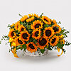 Basket with sunflowers "Solar" - small picture 1