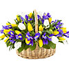  Basket of flowers "Vivid impressions" - small picture 1