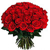 Шикарний букет із 51 імпортної троянди - маленьке зображення 1