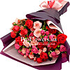  Букет з кущових троянд "Квіткова палітра" - маленьке зображення 1