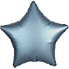 Foil balloon star "Satin Steel Blue" - small picture 1