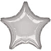 Фольгована кулька зірка "Металік Silver" - маленьке зображення 1