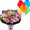 Bouquet with balloons "Goddess" - small picture 1