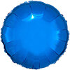 Фольгована кругла куля "Металік Blue" - маленьке зображення 1