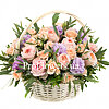 Basket of flowers "Gentle rustle" - small picture 1