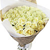 Букет білих троянд "Перламутр" - маленьке зображення 1