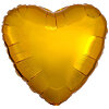 Фольгована кулька серце "Металік Gold" - маленьке зображення 1