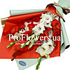 Bouquet of 7 multicolored gladioli - small picture 1