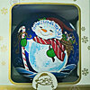 Ball blue "Snowman" - small picture 1
