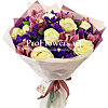 Букет из орхидей и роз "Мелодия любви" - меленькое изображение 1