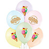 Latex balloons ice cream "Happy Birthday" - small picture 1