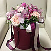 Box of flowers with orchids - small picture 1