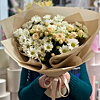 Букет из 9 хризантем с кустовыми розами - меленькое изображение 1