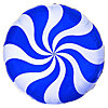 Фольгированный шар "Конфета Blue" - меленькое изображение 1