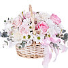 Basket of flowers "Delicate chord" - small picture 1
