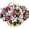 Basket of orchids "Cloud" - small picture 1