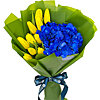 Bouquet with hydrangea "Treasure" - small picture 1