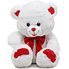 White teddy bear with a bow! - small picture 1