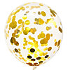 Balloons with golden confetti by the piece - small picture 1