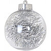 Christmas transparent ball with rain - small picture 1