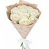 9 white roses "Camellia" - small picture 1