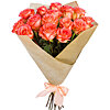 Bouquet of roses "Carrot color" - small picture 1