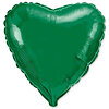 Фольгована кулька серце "Металік Зелений" - маленьке зображення 1