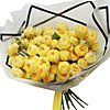 17 імпортних жовтих троянд - маленьке зображення 1