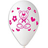 Latex balloons with "Baby Girl" pattern - small picture 2