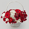  Basket with hydrangea "Carmen" - small picture 1