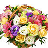 Корзина цветов "Ассорти" - меленькое изображение 1