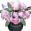15 розовых пионов в коробке - меленькое изображение 1