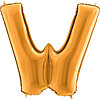 Foil balloon letter "W" - small picture 1