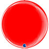 Куля фольгована сфера "Металік Red" - маленьке зображення 1