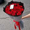 Букет червоних троянд "Європейський" - маленьке зображення 3