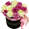 15 роз в коробке "Сладкая Вата" - меленькое изображение 1