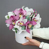 Коробка с орхидеями "Пудровое настроение" - меленькое изображение 1