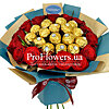 Flower-candy bouquet "Tender touches" - small picture 1