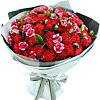 Bouquet of carnations "Bright" - small picture 1